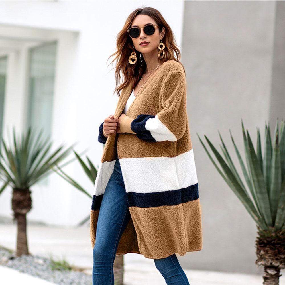 Multi Colors Coat Long Sleeve for Women