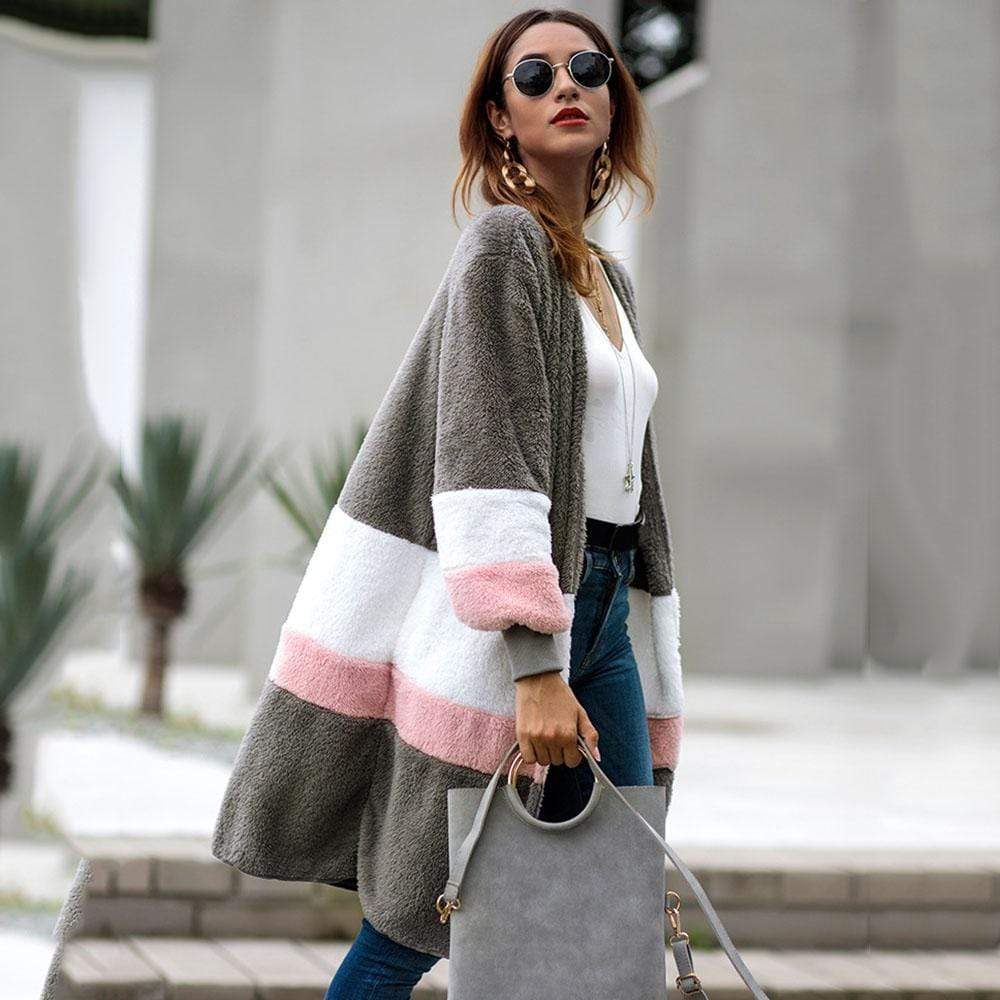 Multi Colors Coat Long Sleeve for Women